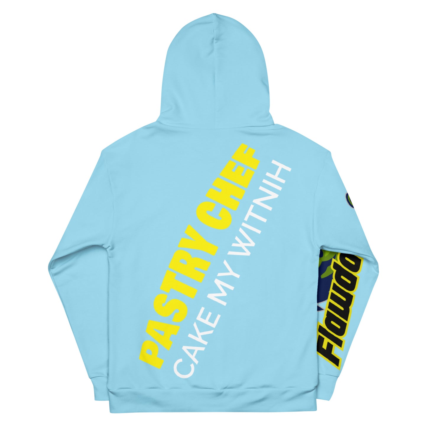 Columbia Blue Flawdawear Limited Edition OG Rich Daddy “Pastry Chef Cake My Witnih” Unisex Playuz Hoodie