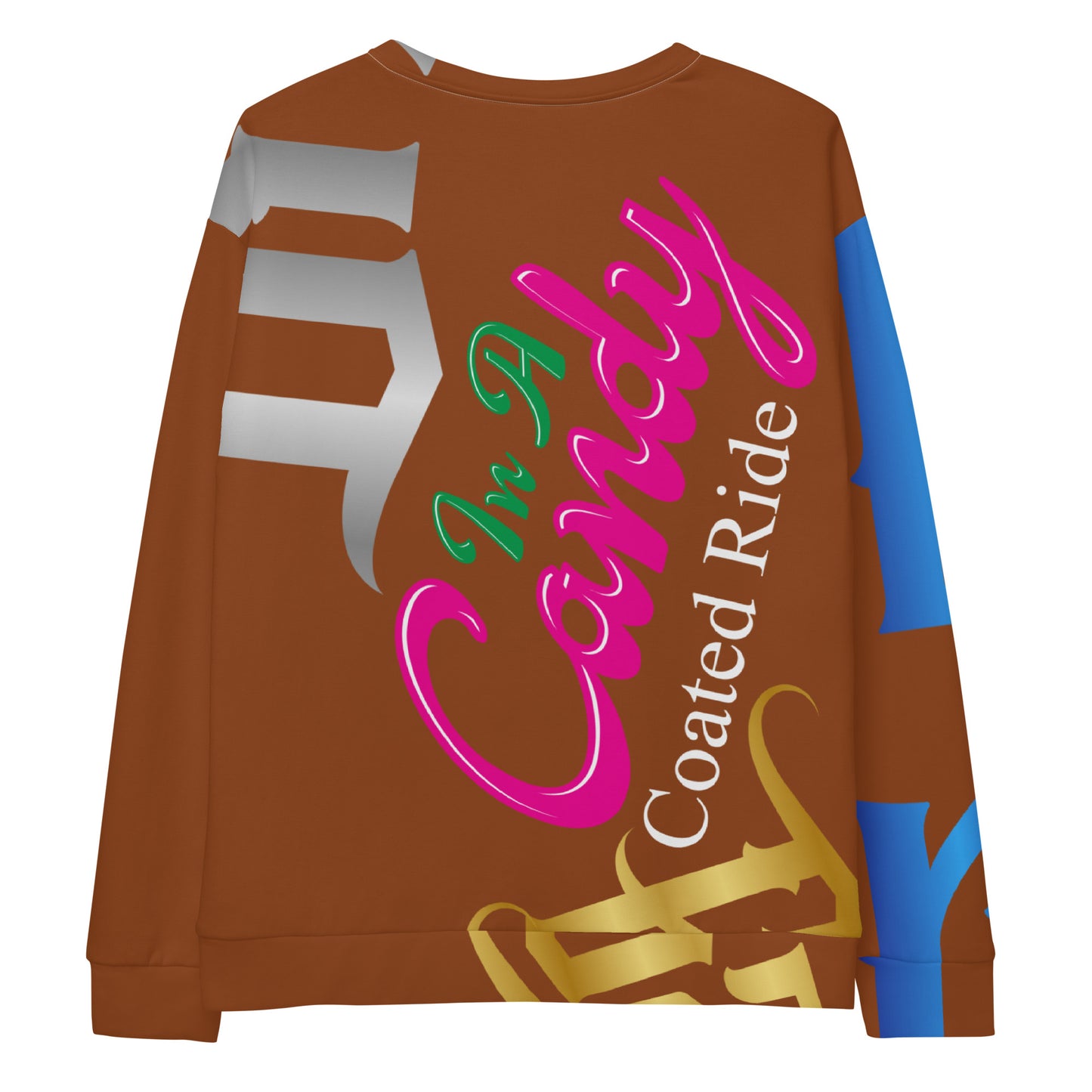 Saddle Brown Gator Drip Exclusive Supa-Heavy Excess-Stunna Flex Alligator Playuz Limited Edition OG Multi-Logo Flawda Mane “In A Candy Coated Ride” Unisex Playuz Sweatshirt