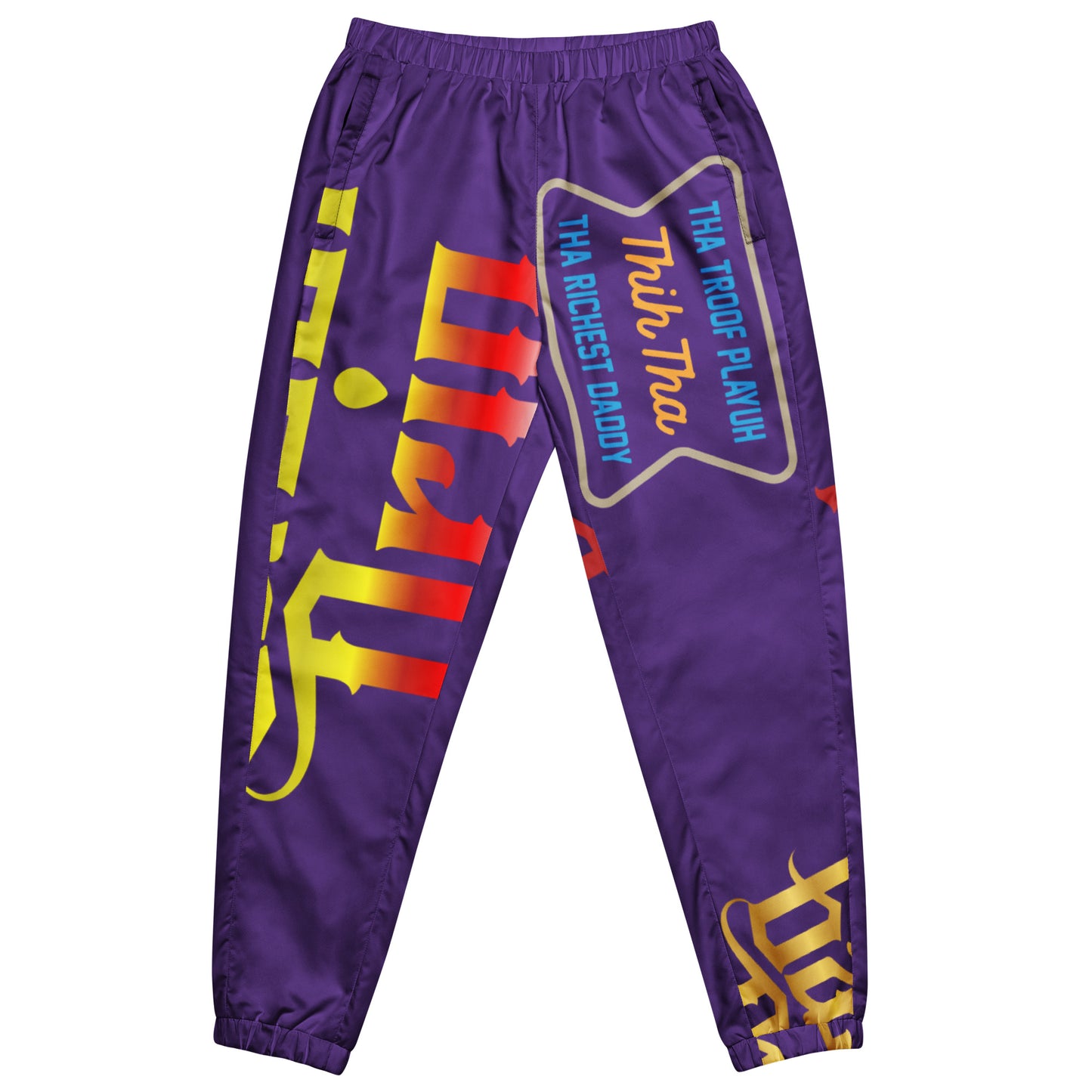 Grape Gator Drip Exclusive Supa-Heavy Excess-Stunna Flex Alligator Playuz Limited Edition OG Multi-Logo Rich Daddy “Tha Troof Playuh Thih Tha Richest Daddy” Unisex Playuz Track Pants