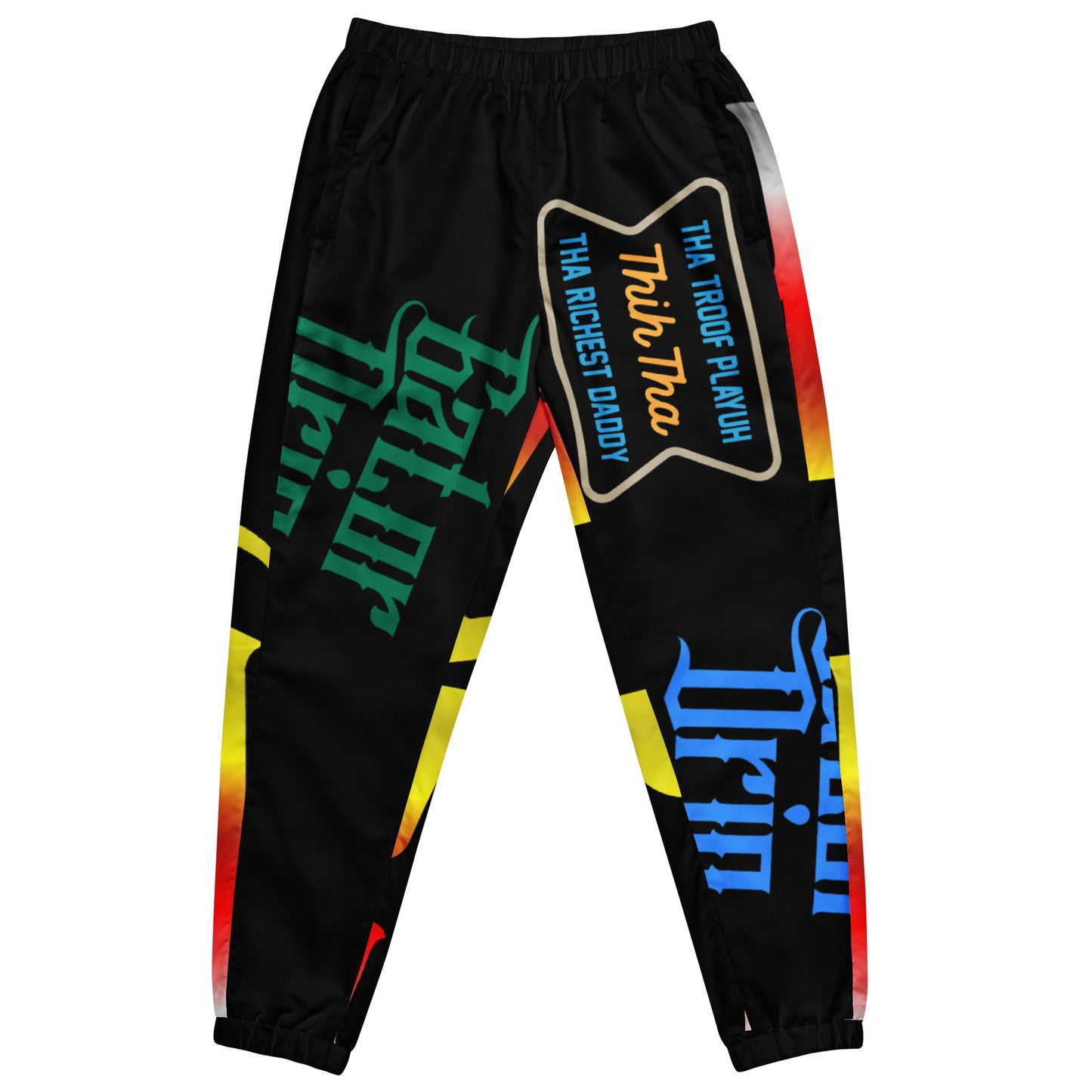 Black Gator Drip Exclusive Supa-Heavy Excess-Stunna Flex Alligator Playuz Limited Edition OG Multi-Logo Rich Daddy “Tha Troof Playuh Thih Tha Richest Daddy” Unisex Playuz Track Pants