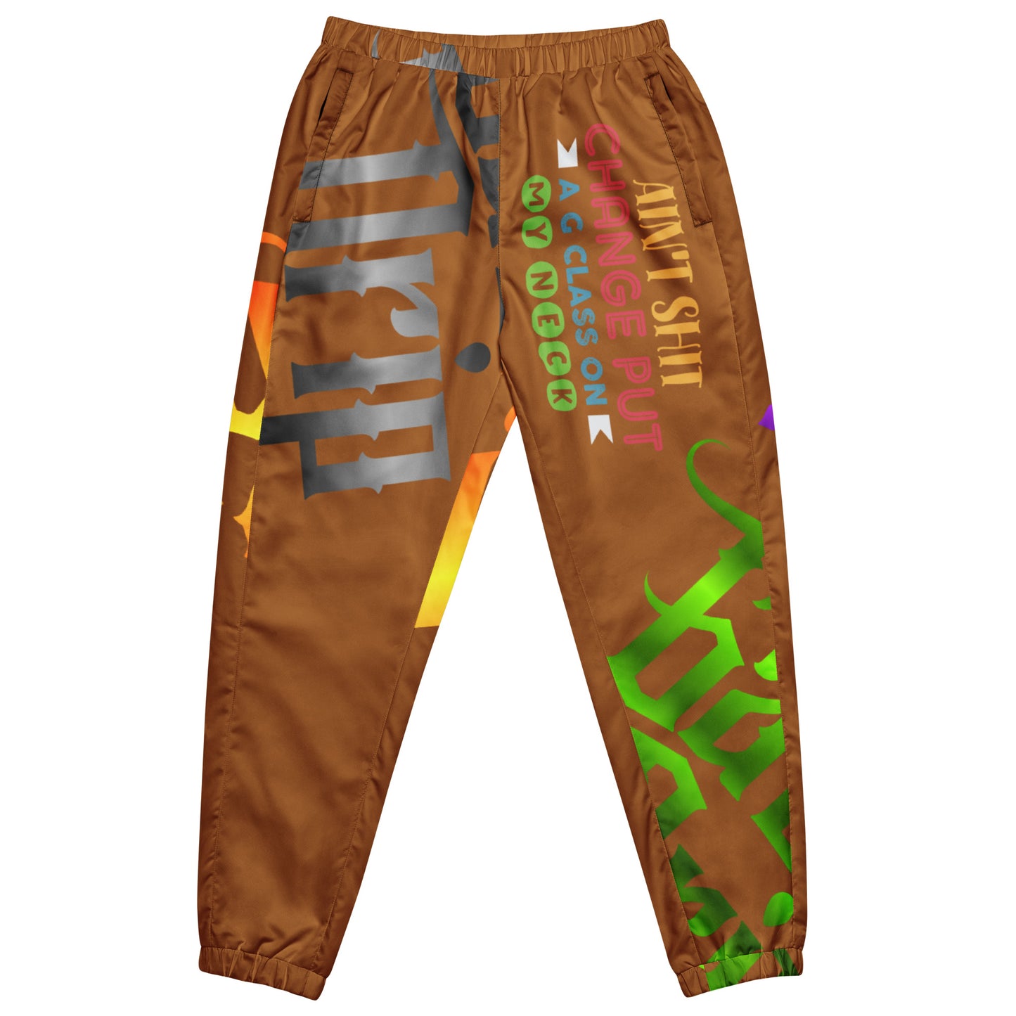 Rich Gold Gator Drip Exclusive Supa-Heavy Excess-Stunna Flex Alligator Playuz Limited Edition OG Multi-Logo Flawda Mane “Ain’t Shit Change Put A G-Class On My Neck” Unisex Playuz Track Pants