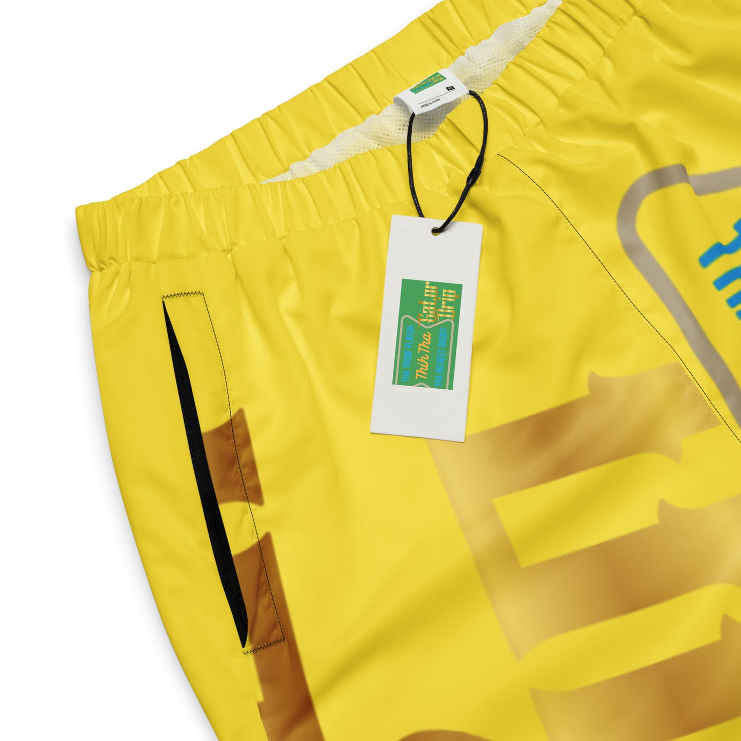 AM Yellow Gator Drip Exclusive Supa-Heavy Excess-Stunna Flex Alligator Playuz Limited Edition OG Multi-Logo Rich Daddy “Tha Troof Playuh Thih Tha Richest Daddy” Men’s Playuz Jogguz