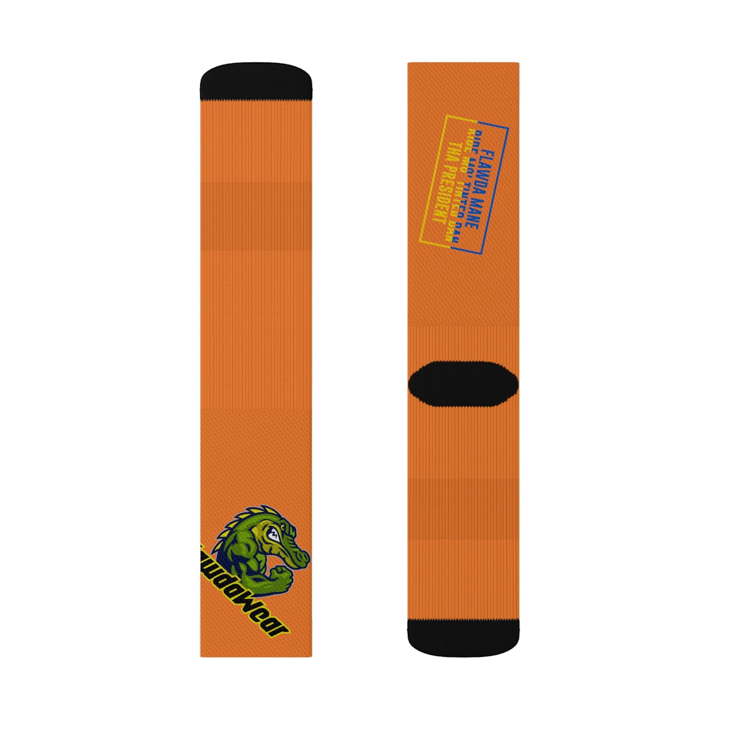 Crusta Flawdawear Limited Edition OG Flawda Mane “Flawda Mane Rid’n Mo’ Tinted Dan Tha President” Medium Playuz Socks