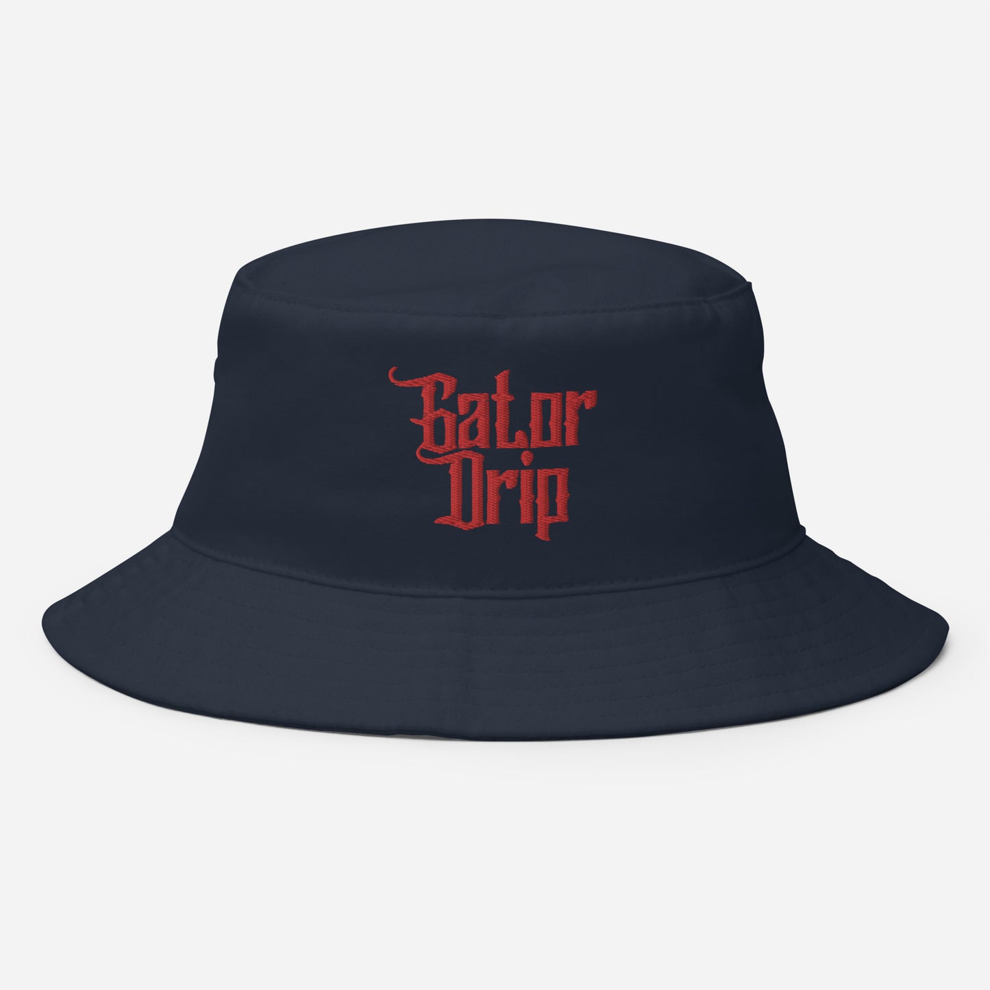 Dark Blue Gator Drip Exclusive Supa-Heavy Excess-Stunna Hypa-Flex Alligator Playuz Limited Edition OG Red Logo Bucket Playuz Hat