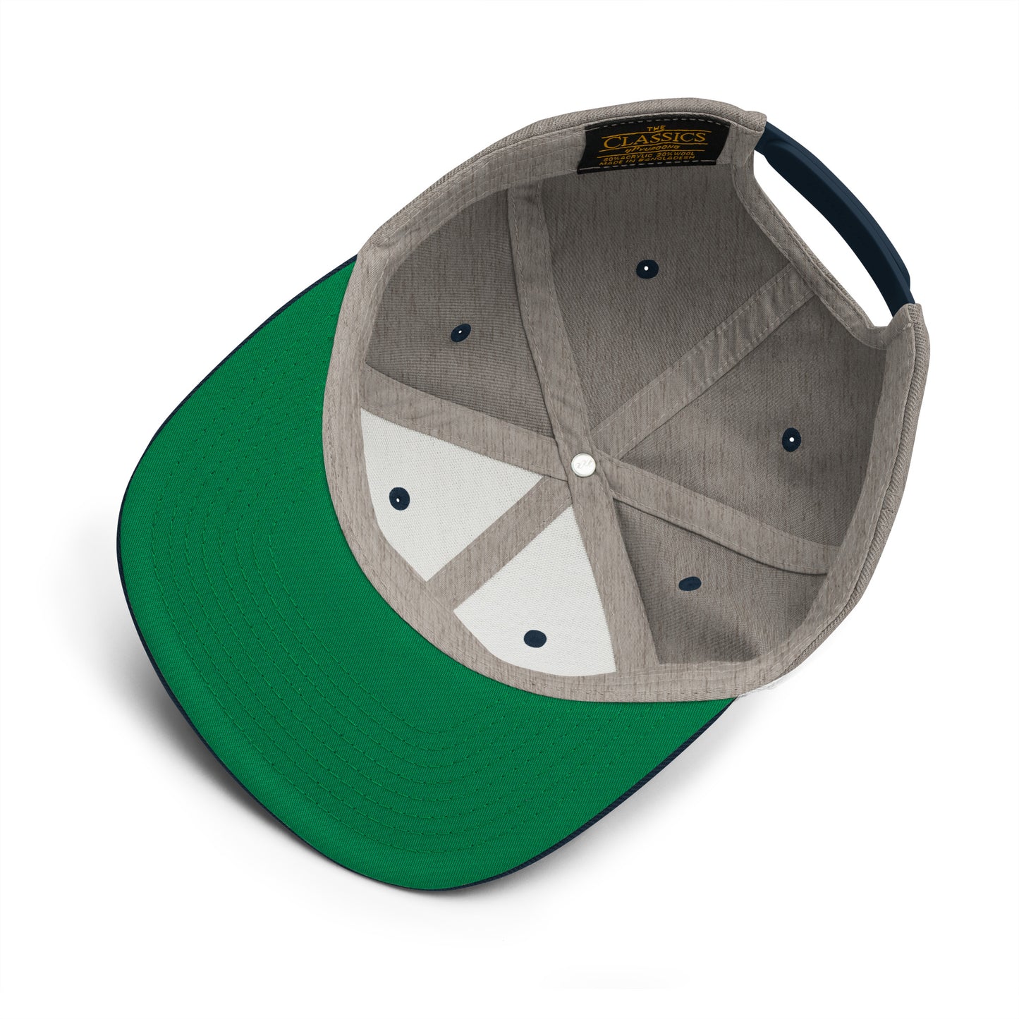 Heather/Grey/Navy Gator Drip x Yupoong 6089M Exclusive Supa-Heavy Excess-Stunna Hypa-Flex Alligator Playuz Limited Edition OG Kiwi Lime Logo Classic Snapback Playuz Hat
