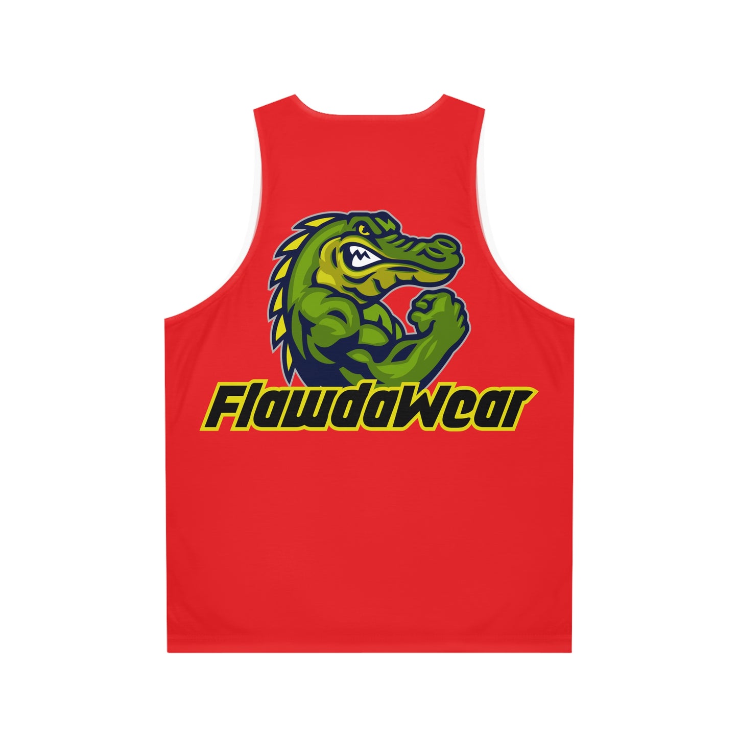 Red Flawdawear Limited Edition OG Alligator Playuz "Alligator Rock" Unisex Tank Playuz Top