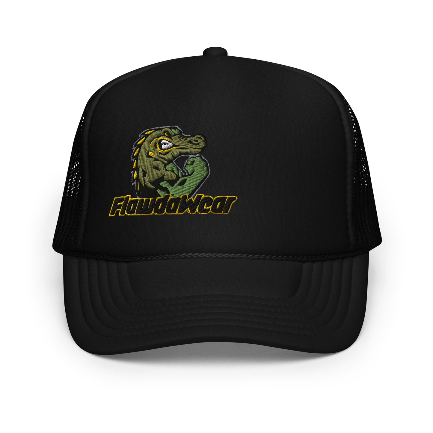 Black Flawdawear Flawda Mane Limited Edition OG Foam Trucka Playuz Hat