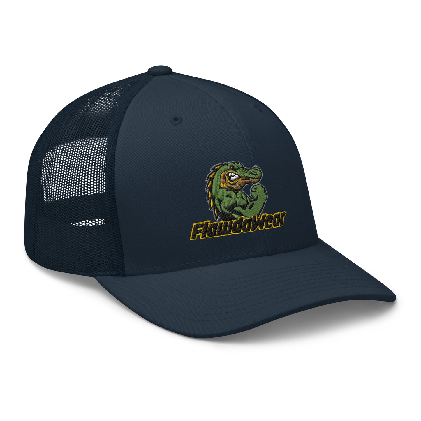 Navy Flawdawear Limited Edition OG Alligator Papuh Playuz Retro Truckuz Playuz Hat