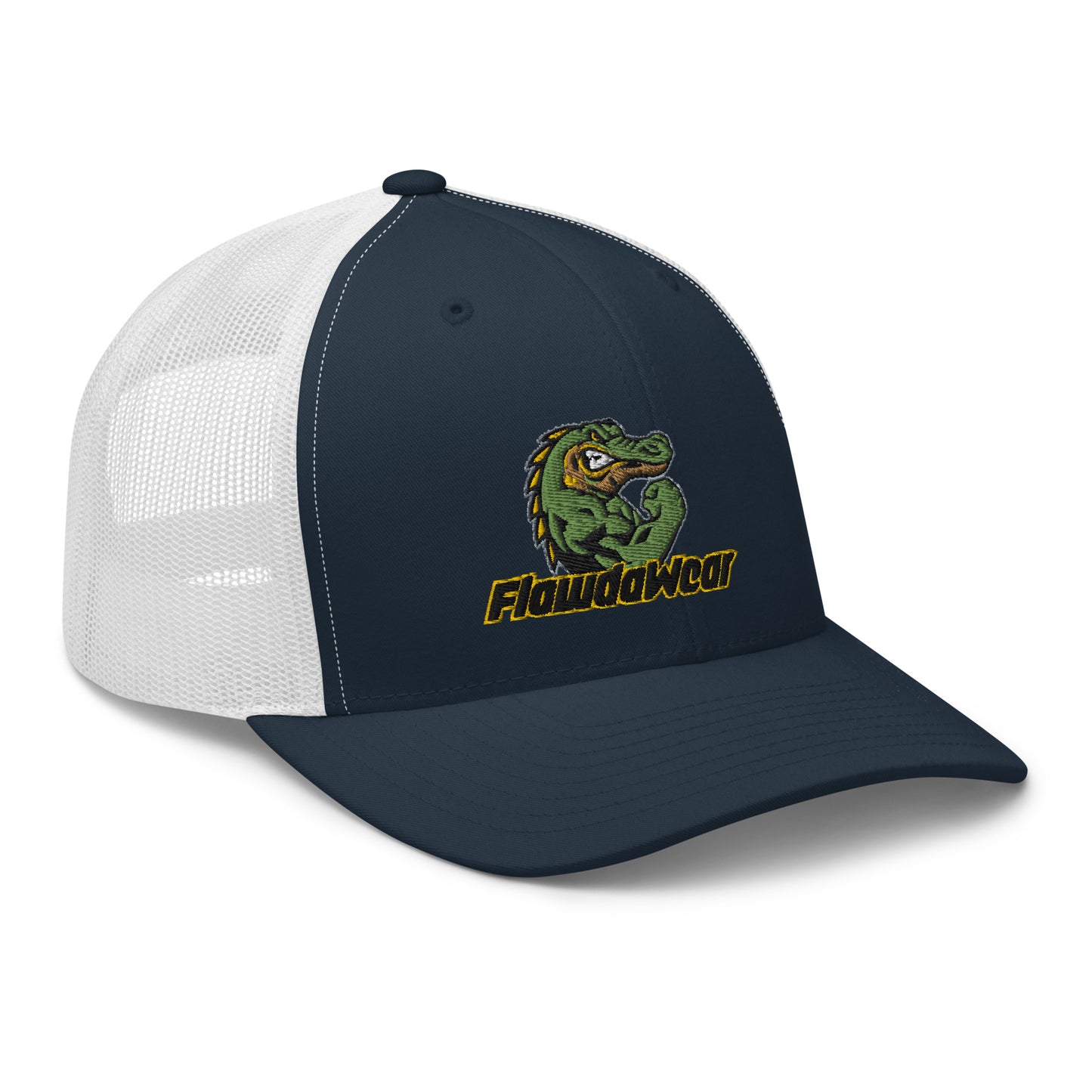 Navy/White Flawdawear Limited Edition OG Alligator Papuh Playuz Retro Truckuz Playuz Hat