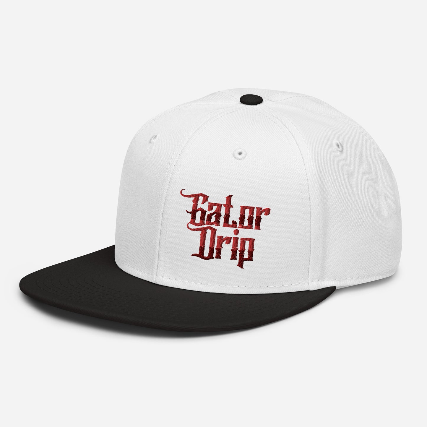 Black/White/White Gator Drip Exclusive Supa-Heavy Excess-Stunna Hypa-Flex Alligator Playuz Limited Edition OG Snapback Otto Playuz Cap