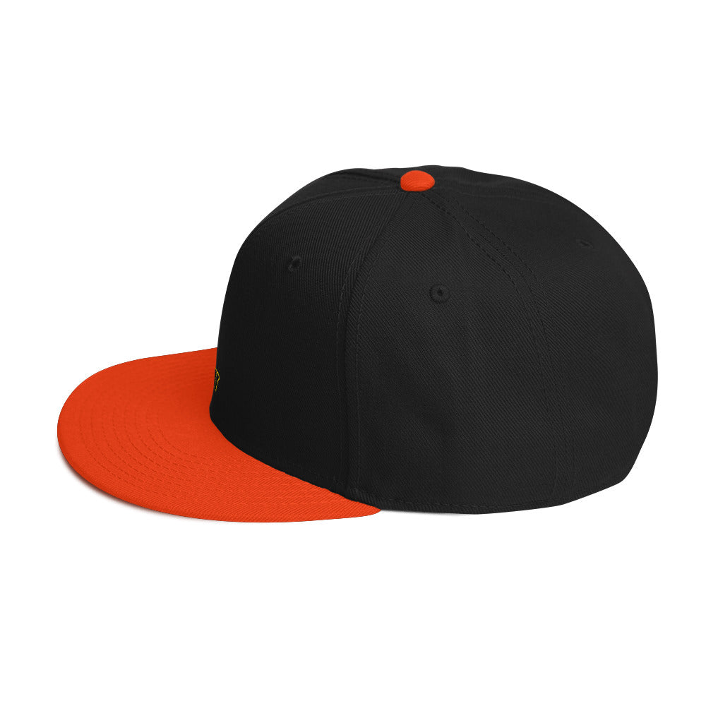 Orange/Black/Black Flawdawear Limited Edition OG Alligator Papuh Playuz Snapback Otto Playuz Cap
