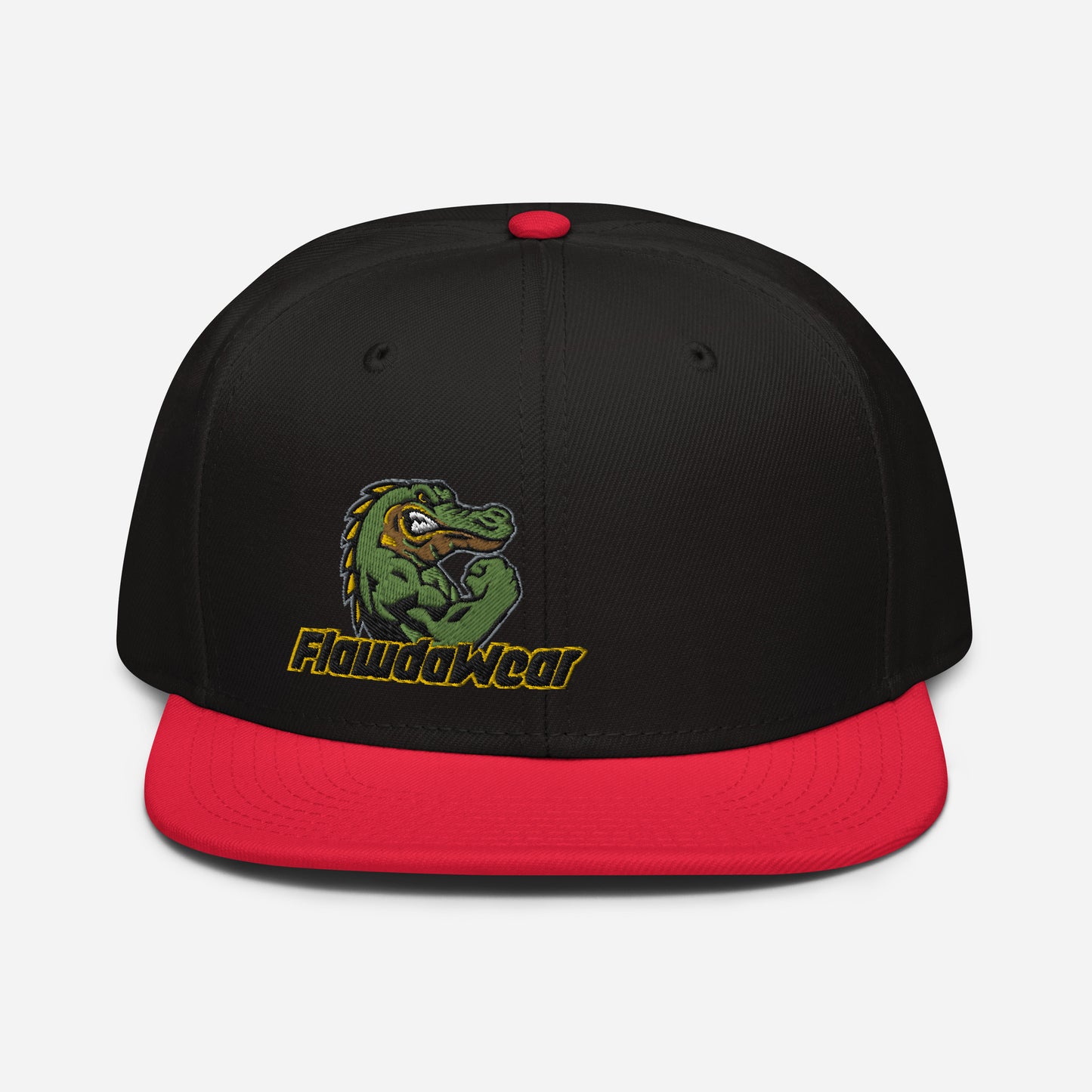 Red/Black/Black Flawdawear Limited Edition OG Alligator Papuh Playuz Snapback Otto Playuz Cap