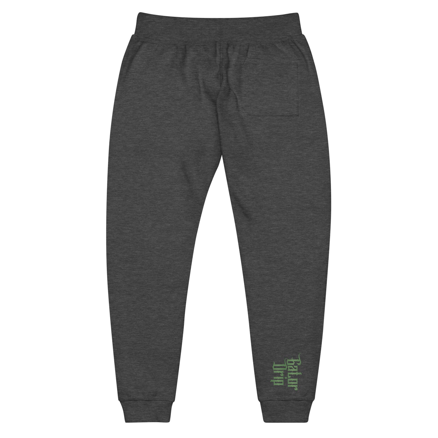 Charcoal Heather Gator Drip Exclusive Supa-Heavy Excess-Stunna Flex Alligator Playuz Limited Edition OG Multi-Logo Logo Playuz Fleece Sweatpants