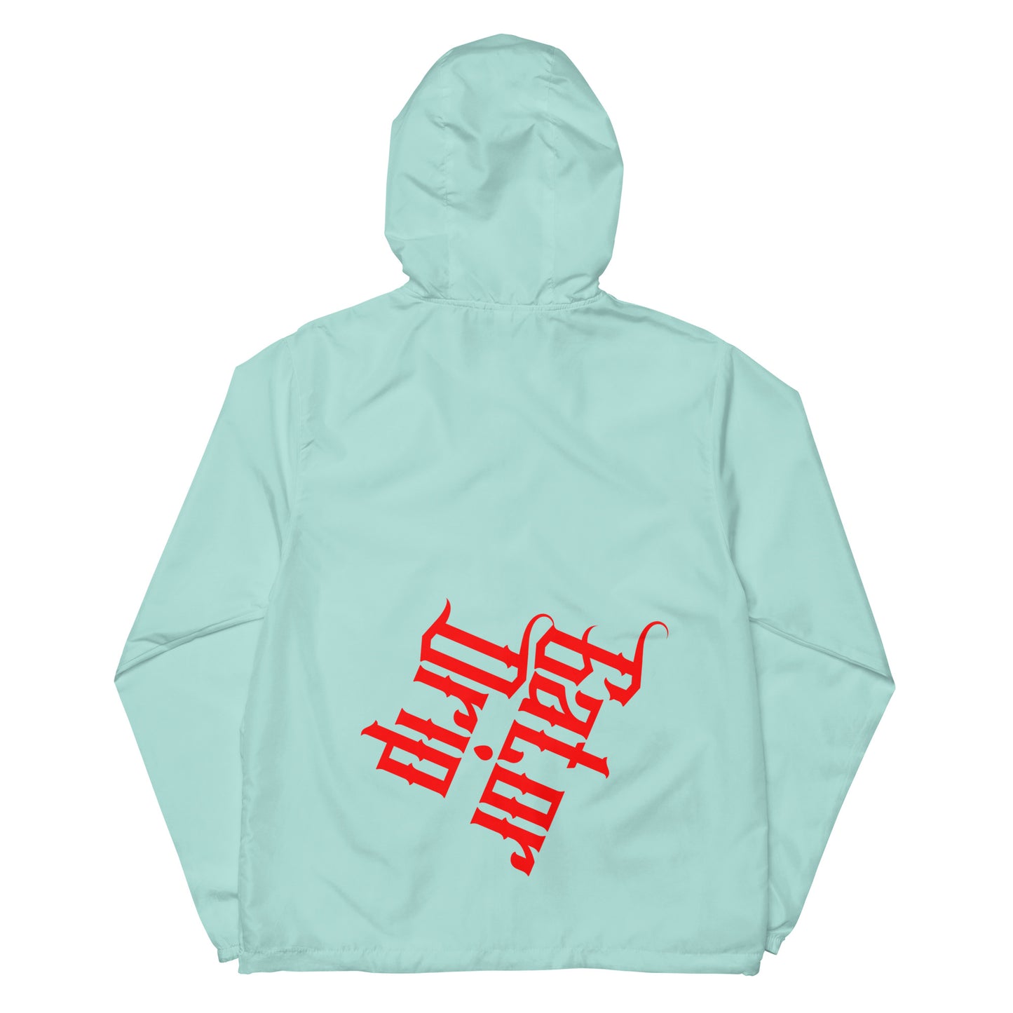 Aqua/White Zipper Gator Drip Multi-Logo Chopped Exclusive Supa-Heavy Excess-Stunna Flex Alligator Playuz Limited Edition OG Lightweight Zip-Up Playuz Windbreaker