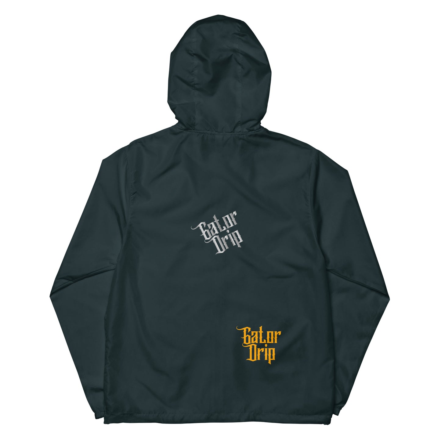 Navy Gator Drip Multi-Logo Chopped Exclusive Supa-Heavy Excess-Stunna Flex Alligator Playuz Limited Edition OG Lightweight Zip-Up Playuz Windbreaker