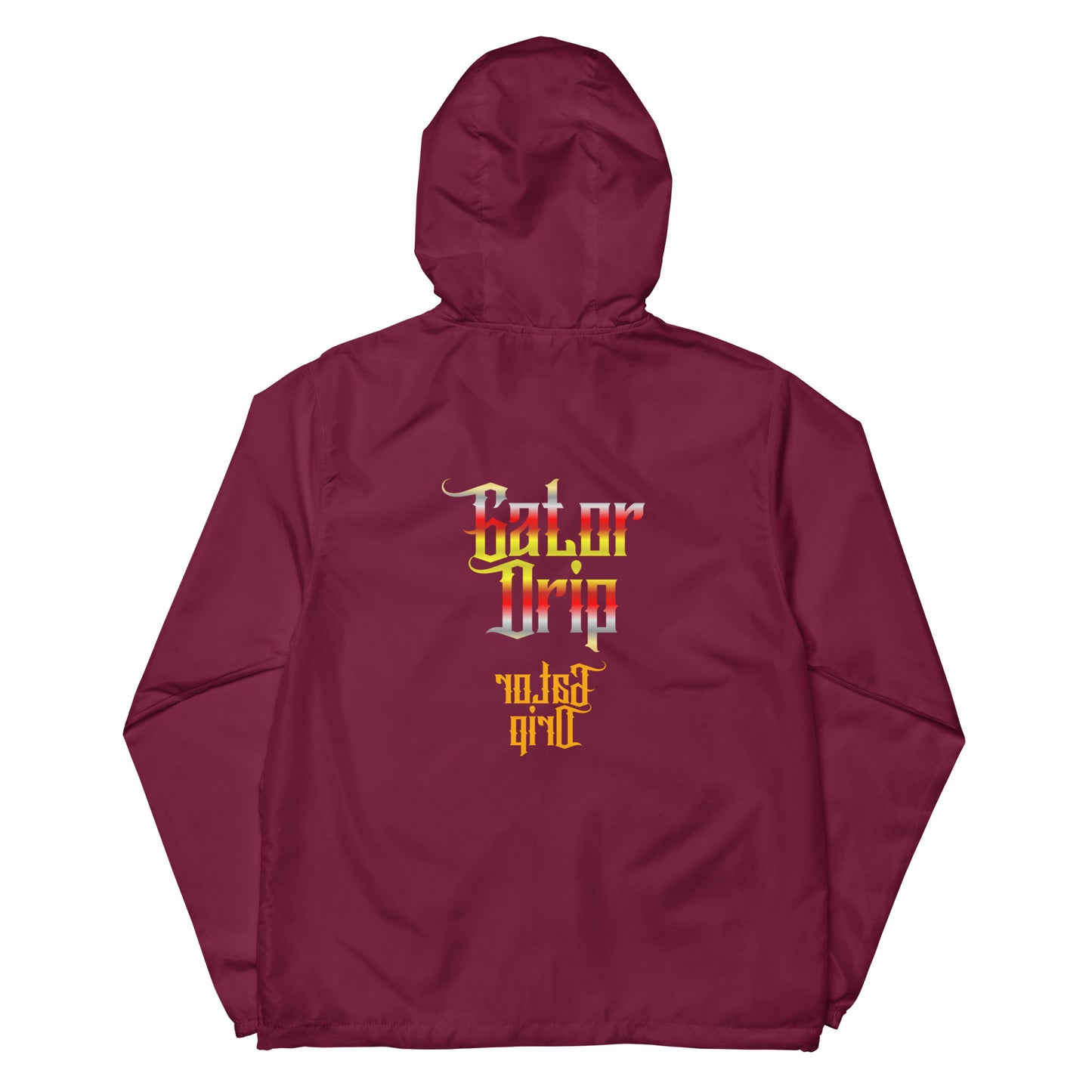 Maroon Gator Drip Multi-Logo Chopped Exclusive Supa-Heavy Excess-Stunna Flex Alligator Playuz Limited Edition OG Lightweight Zip-Up Playuz Windbreaker