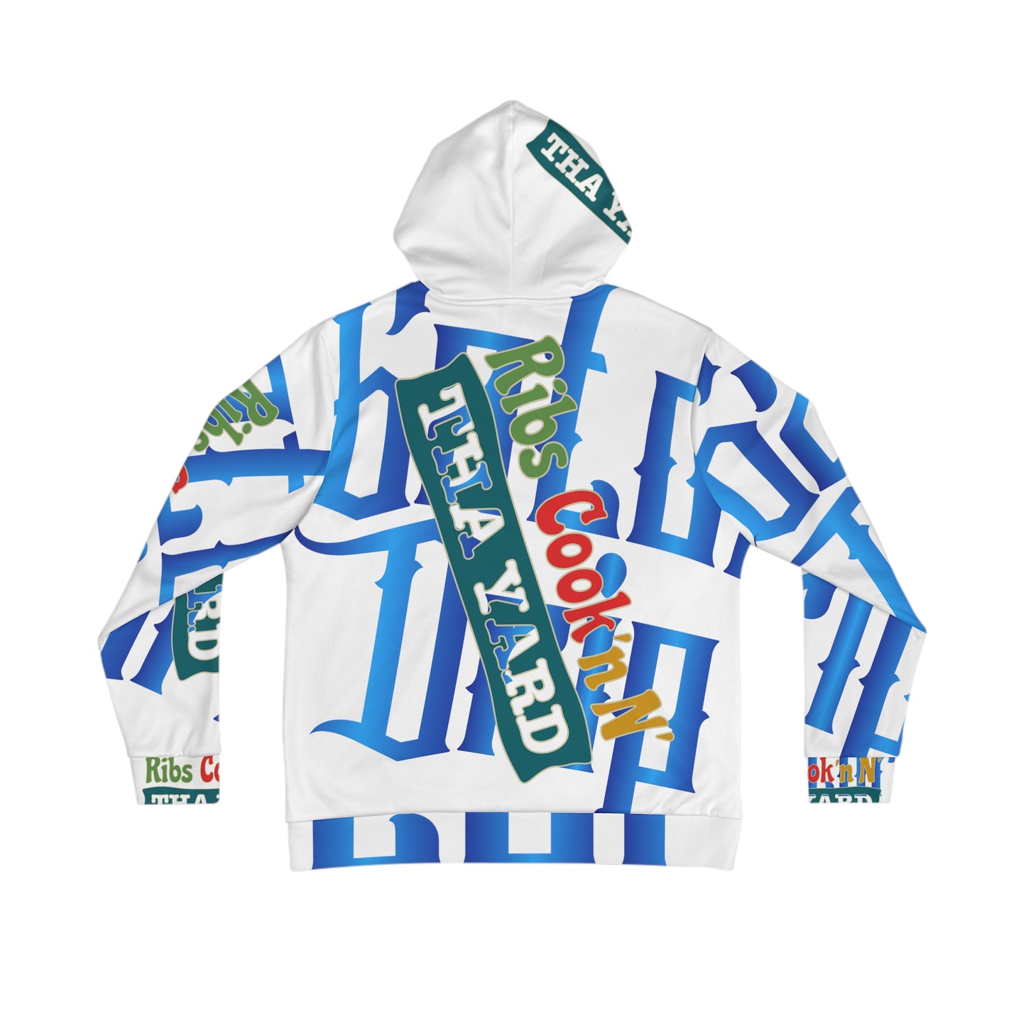 White Gator Drip Exclusive Supa-Heavy Excess-Stunna Hypa-Flex Limited Edition OG Flawda Mane “Ribs Cook’n N’ Tha Yard” Men's Playuz Hoodie