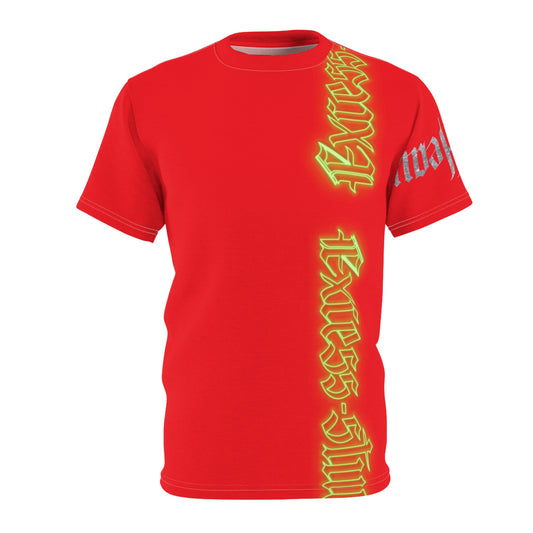 Red Gator Drip Exclusive Supa-Heavy Excess-Stunna Hypa-Flex Limited Edition OG “Excess-Stunna Collection” Unisex Cut & Sew Playuz Tee