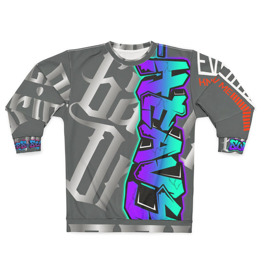 Dark Grey Gator Drip Exclusive Supa-Heavy Excess-Stunna Hypa-Flex Limited Edition OG Flawda Mane “Everybody Know Me” Unisex Playuz Sweatshirt