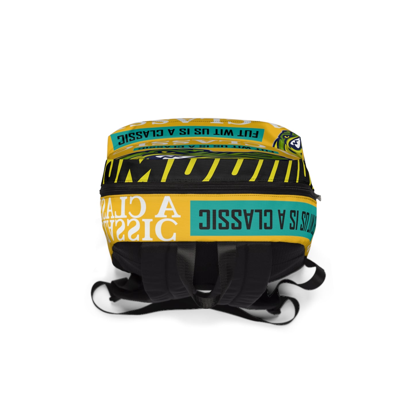 Yellow Flawdawear Limited Edition OG Alligator Playuz "Fut Wit Us Is A Classic" Classic Backpack