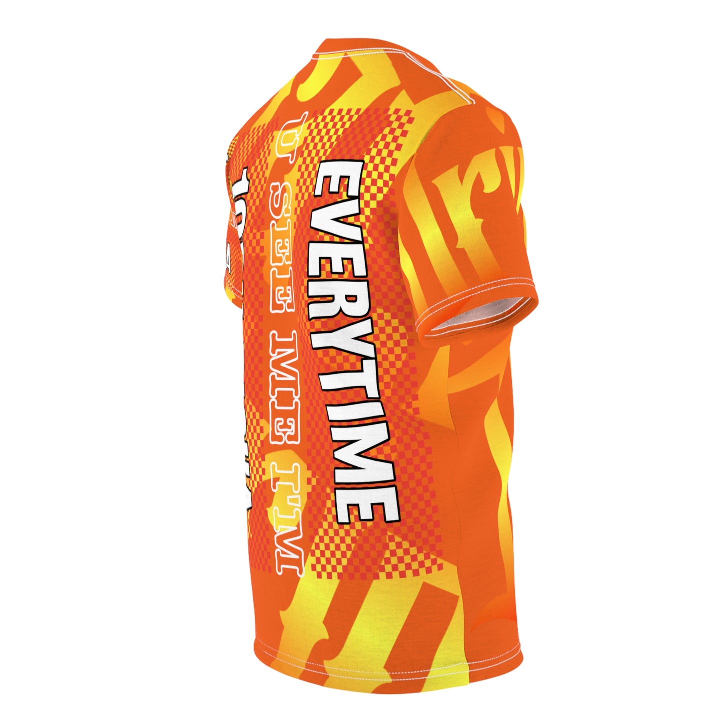 Orange Gator Drip Exclusive Supa-Heavy Excess-Stunna Hypa-Flex Limited Edition OG Multi-Logo Rich Daddy “Everytime U See Me I’m 100k Richa" Unisex Cut & Sew Playuz Tee