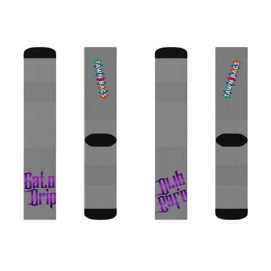 Grey Gator Drip Supa-Heavy Excess-Stunna Hypa-Flex Limited Edition OG Rich Daddy “Tawn Bags” Medium Playuz Socks