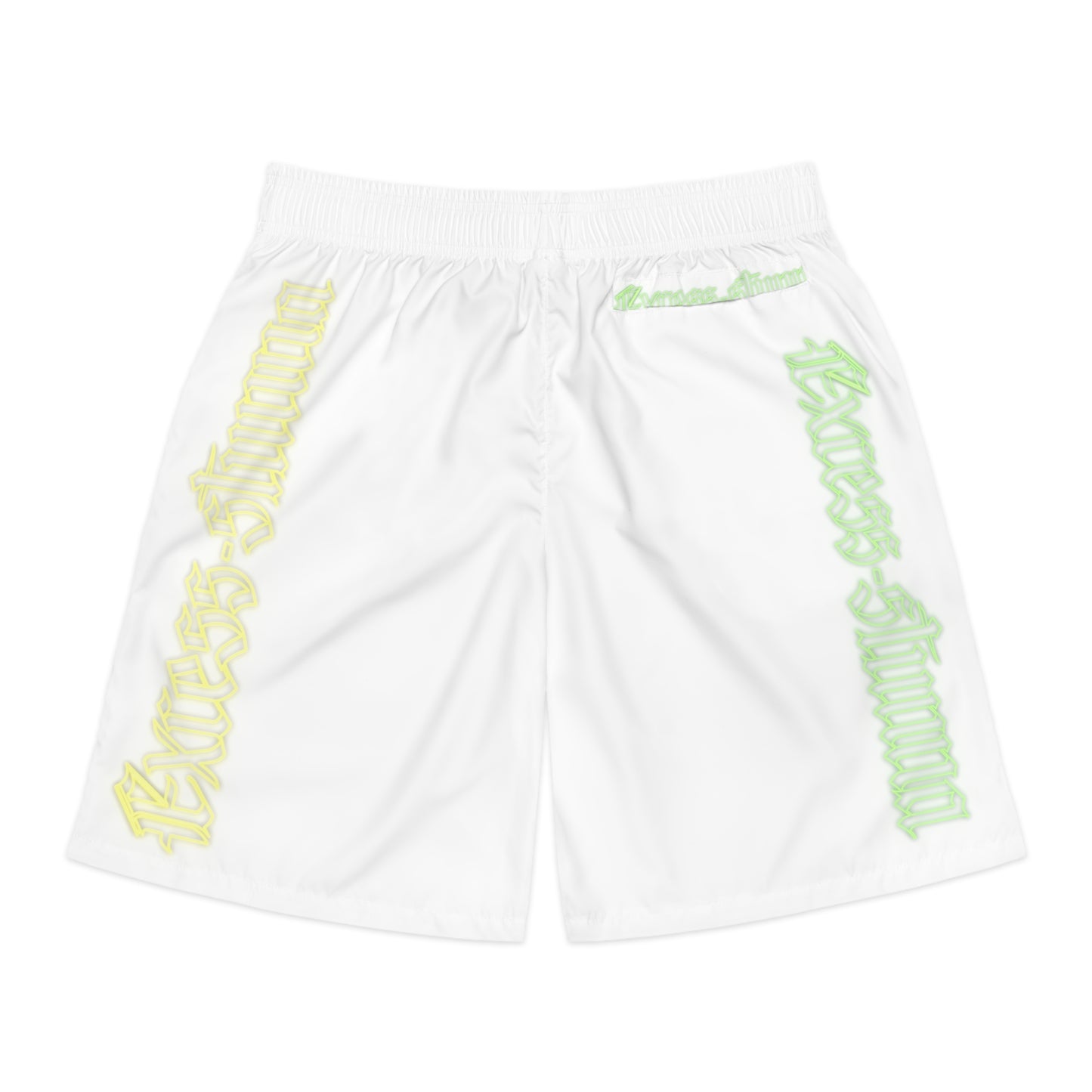 White Gator Drip Exclusive Supa-Heavy Excess-Stunna Hypa-Flex Limited Edition OG “Excess-Stunna Collection” Men's Jogguz Playuz Shorts