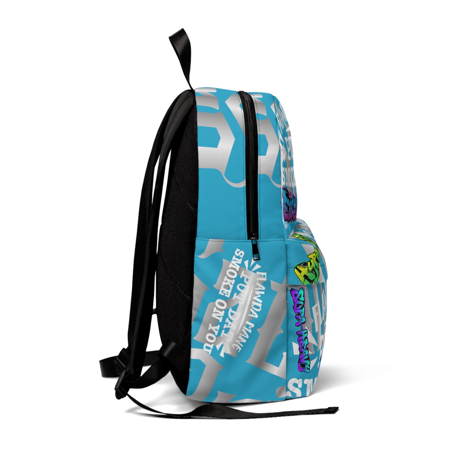 Turquoise Gator Drip Exclusive Supa-Heavy Excess-Stunna Hypa-Flex Limited Edition OG Alligator Playuz “Flawda Mane Put Dat Smoke On You” Classic Backpack