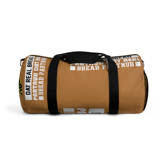 Brown Flawdawear Limited Edition OG Alligator Papuh Playuz “Dat Real Bread Partnuh Dat Real Bread Partnuh” Duffle Playuz Bag