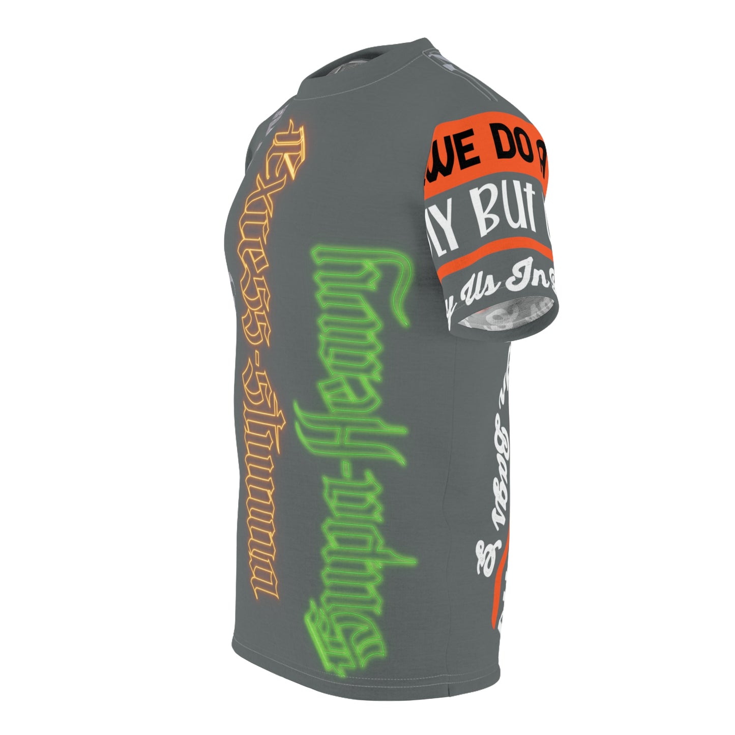 Dark Grey Gator Drip Exclusive Supa-Heavy Excess-Stunna Hypa-Flex Limited Edition OG Rich Daddy “Will We Do A Show Gladly But U Gotta Pay Us In Bags G” Unisex Cut & Sew Playuz Tee