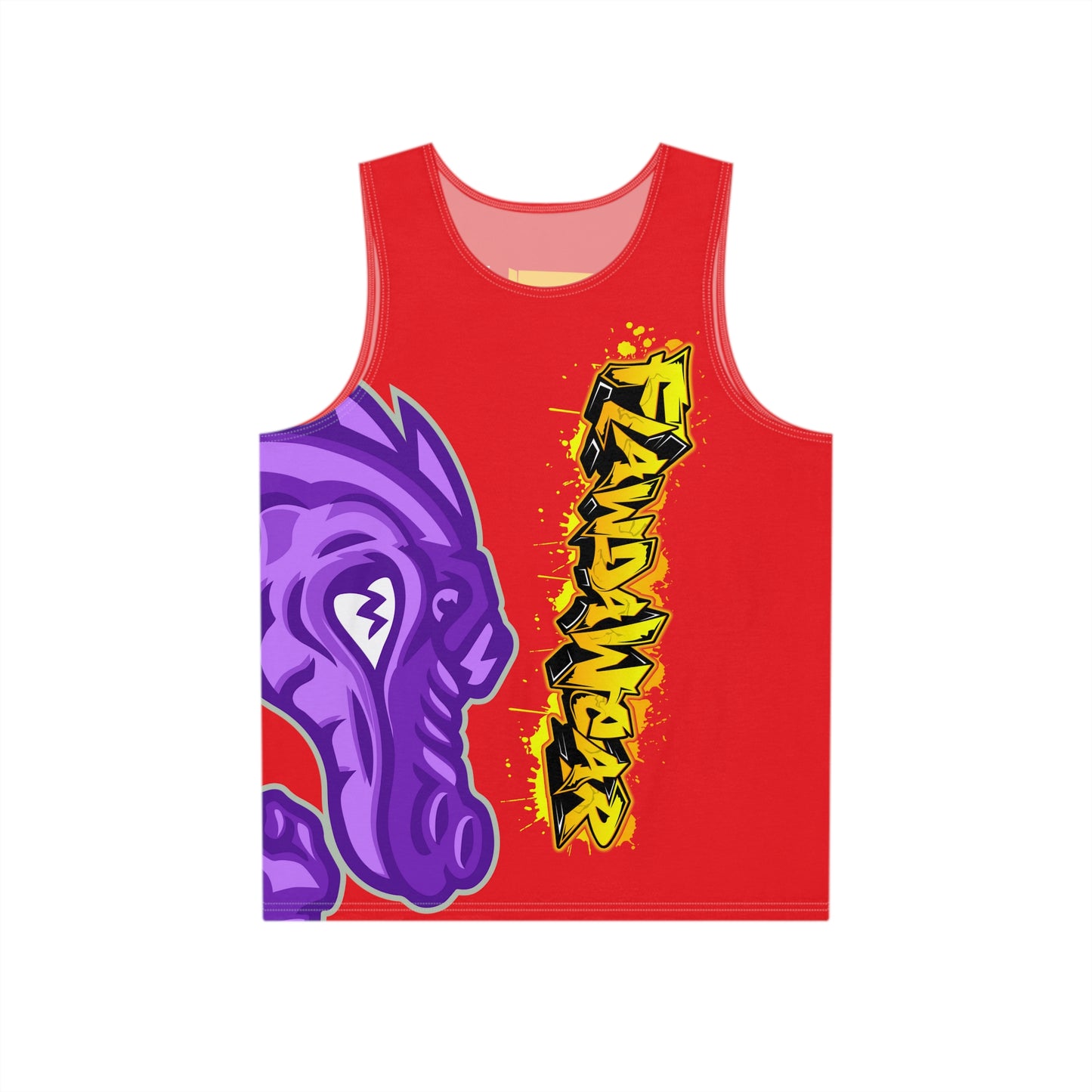 Red Flawdawear Limited Edition OG Flawda Mane “My Piece Stand Out Like A Sailboat” Men’s Playuz Tank