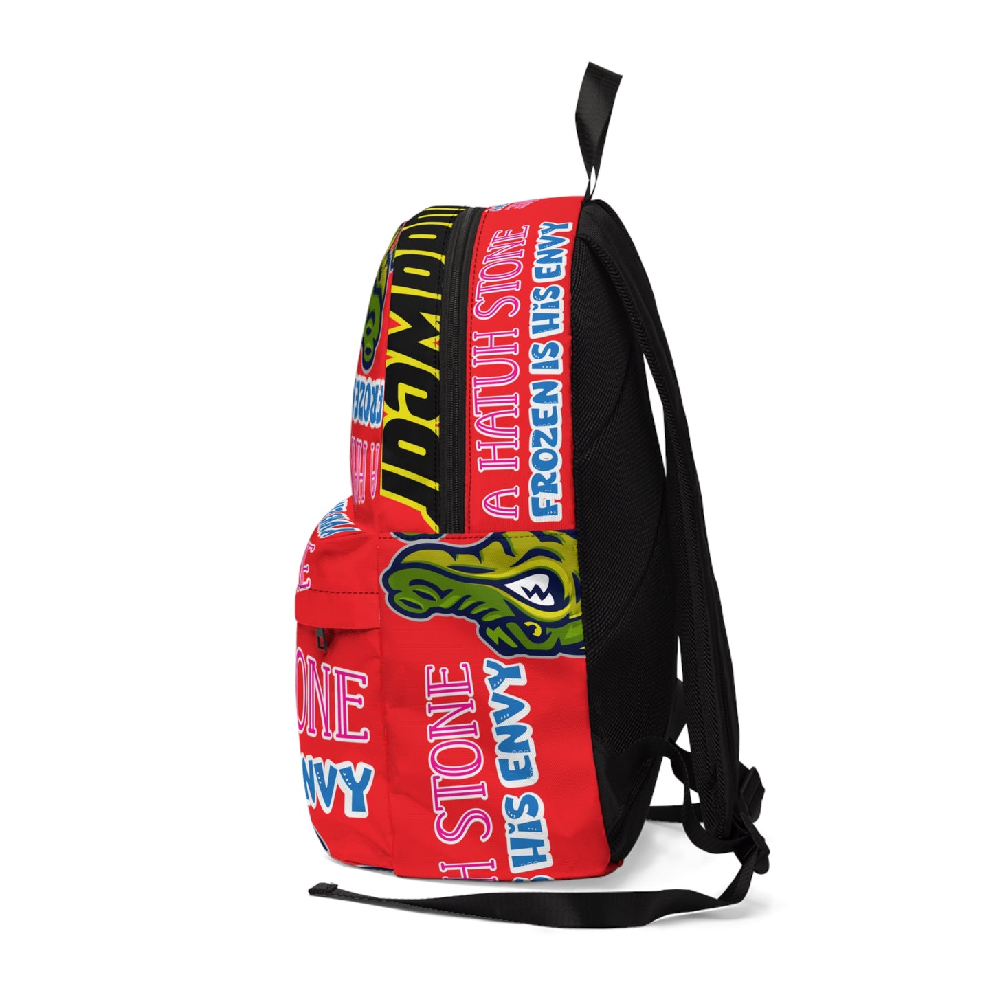 Red Flawdawear Limited Edition OG Rich Daddy "A Hatuh Stone Frozen In His Envy" Classic Backpack