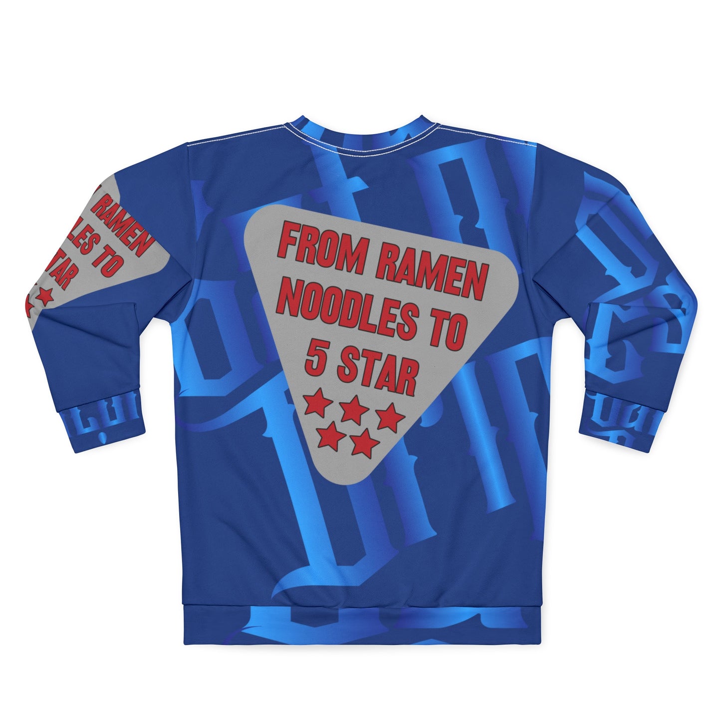 Blue Gator Drip Exclusive Supa-Heavy Excess-Stunna Hypa-Flex Limited Edition OG Flawda Mane “From Ramen Noodles To 5 Star" Unisex Playuz Sweatshirt