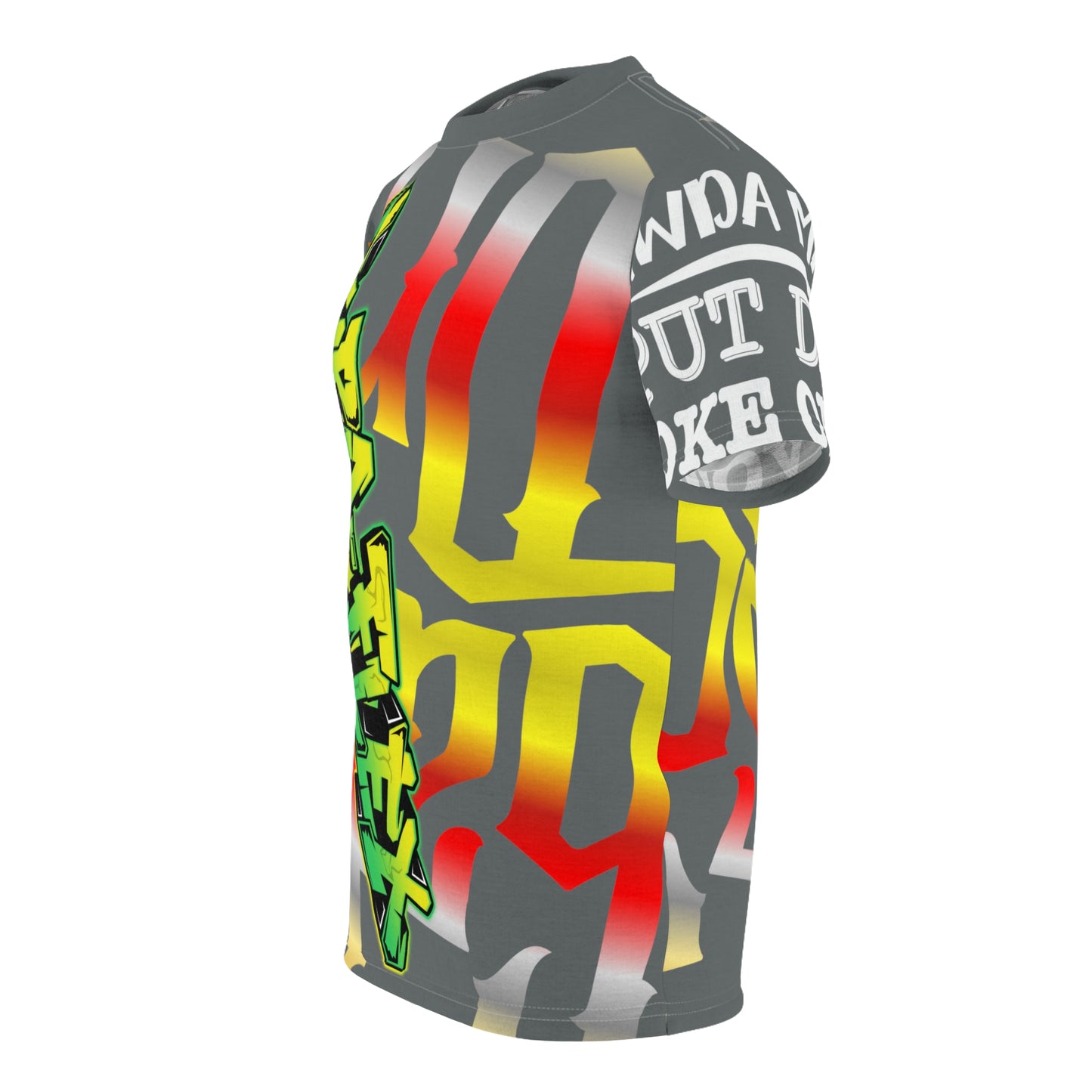 Dark Grey Gator Drip Exclusive Supa-Heavy Excess-Stunna Hypa-Flex Limited Edition OG Alligator Playuz “Flawda Mane Put Dat Smoke On You” Unisex Cut & Sew Playuz Tee