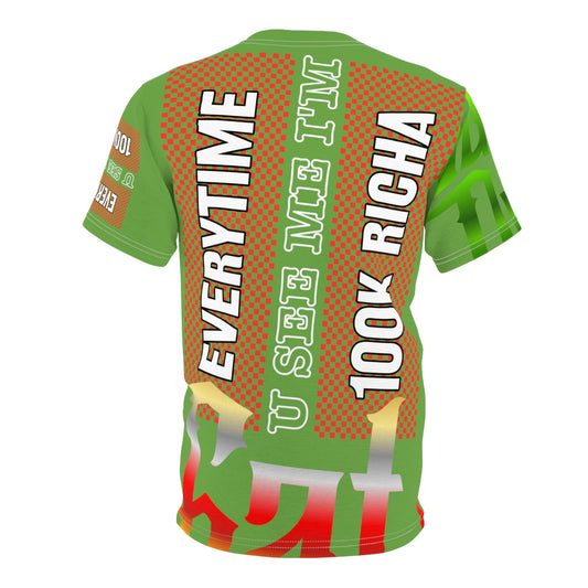 Light Green Flawdawear Limited Edition OG Flawda Mane “Call Me Wall St Cuz I’m Tryna Have 8 Figguz” Men’s Athletic Playuz Shorts