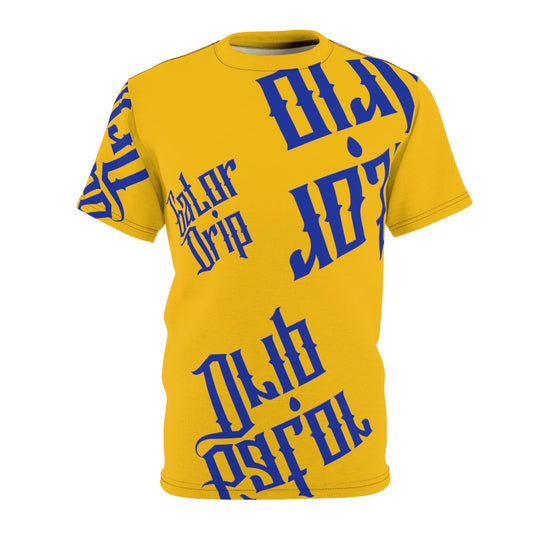 Yellow Gator Drip Exclusive Supa-Heavy Excess-Stunna Hypa-Flex Men’s Unisex Cut & Sew Playuz Tee