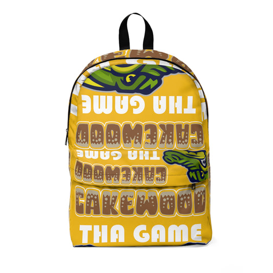 Yellow Flawdawear Limited Edition OG Alligator Playuz "Cakewood Tha Game" Classic Backpack