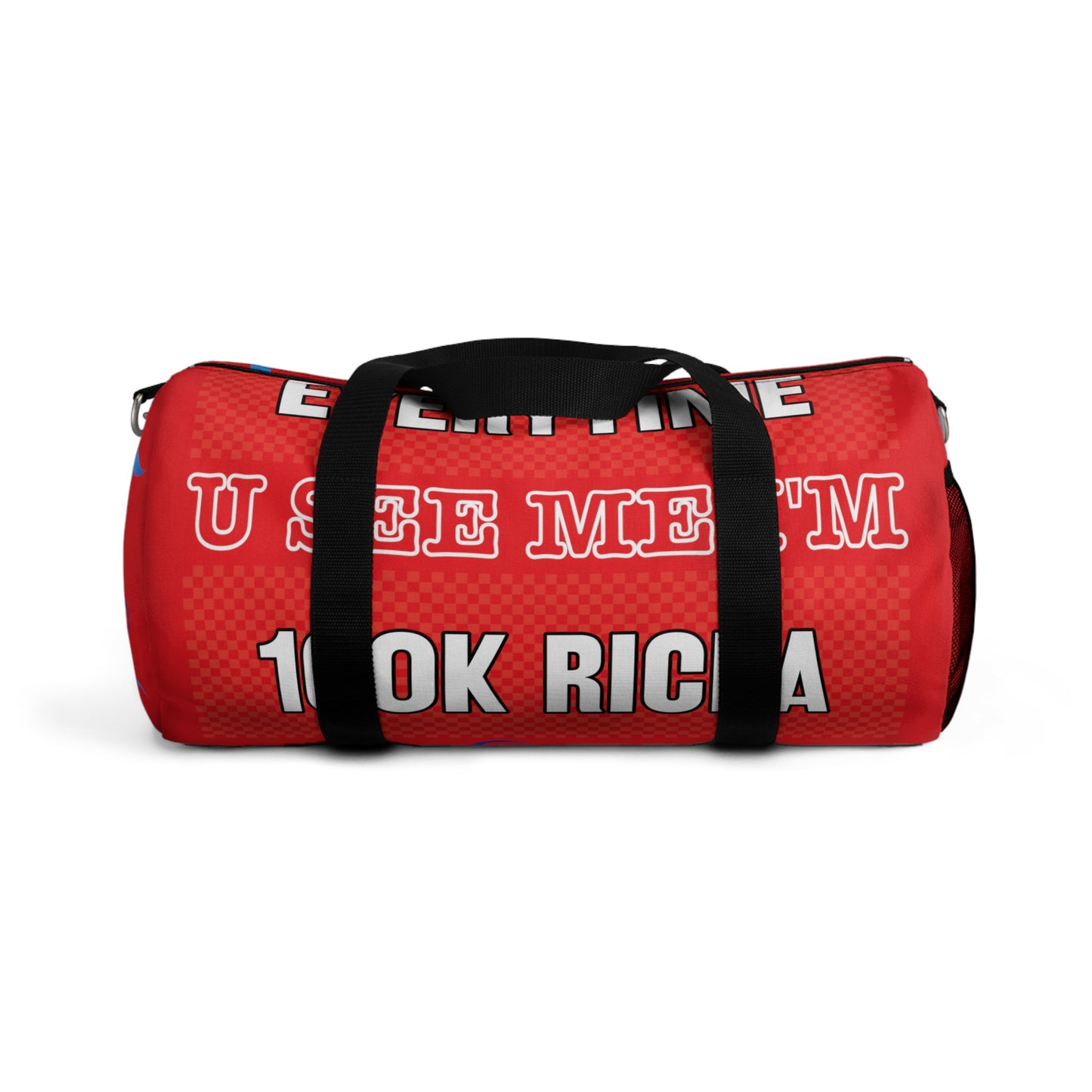 Red Gator Drip Exclusive Supa-Heavy Excess-Stunna Hypa-Flex Alligator Playuz Limited Edition OG Rich Daddy "Everytime U See Me I'm 100k Richa" Duffle Playuz Bag