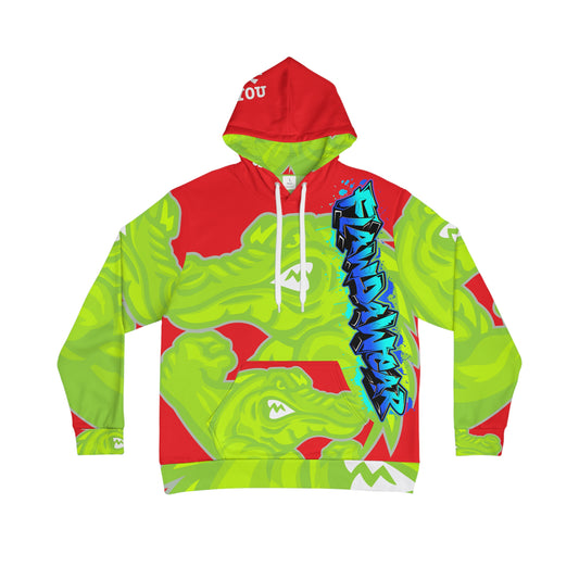 Red/Lime Flawdawear Limited Edition OG Alligator Playuz “Flawda Mane Put Dat Smoke On You” Men’s Playuz Hoodie