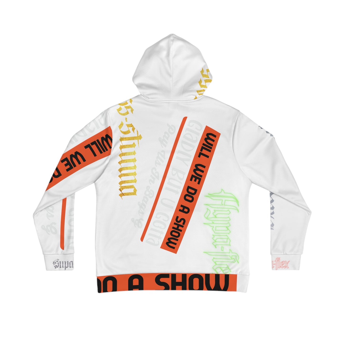 White Gator Drip Exclusive Supa-Heavy Excess-Stunna Hypa-Flex Limited Edition OG Rich Daddy “Will We Do A Show Gladly But U Gotta Pay Us In Bags G” Men's Playuz Hoodie