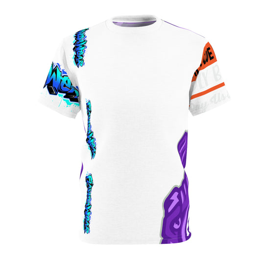 White Flawdawear Limited Edition OG Rich Daddy “Will We Do A Show Gladly But U Gotta Pay Us In Bags G” Unisex Cut & Sew Playuz Tee