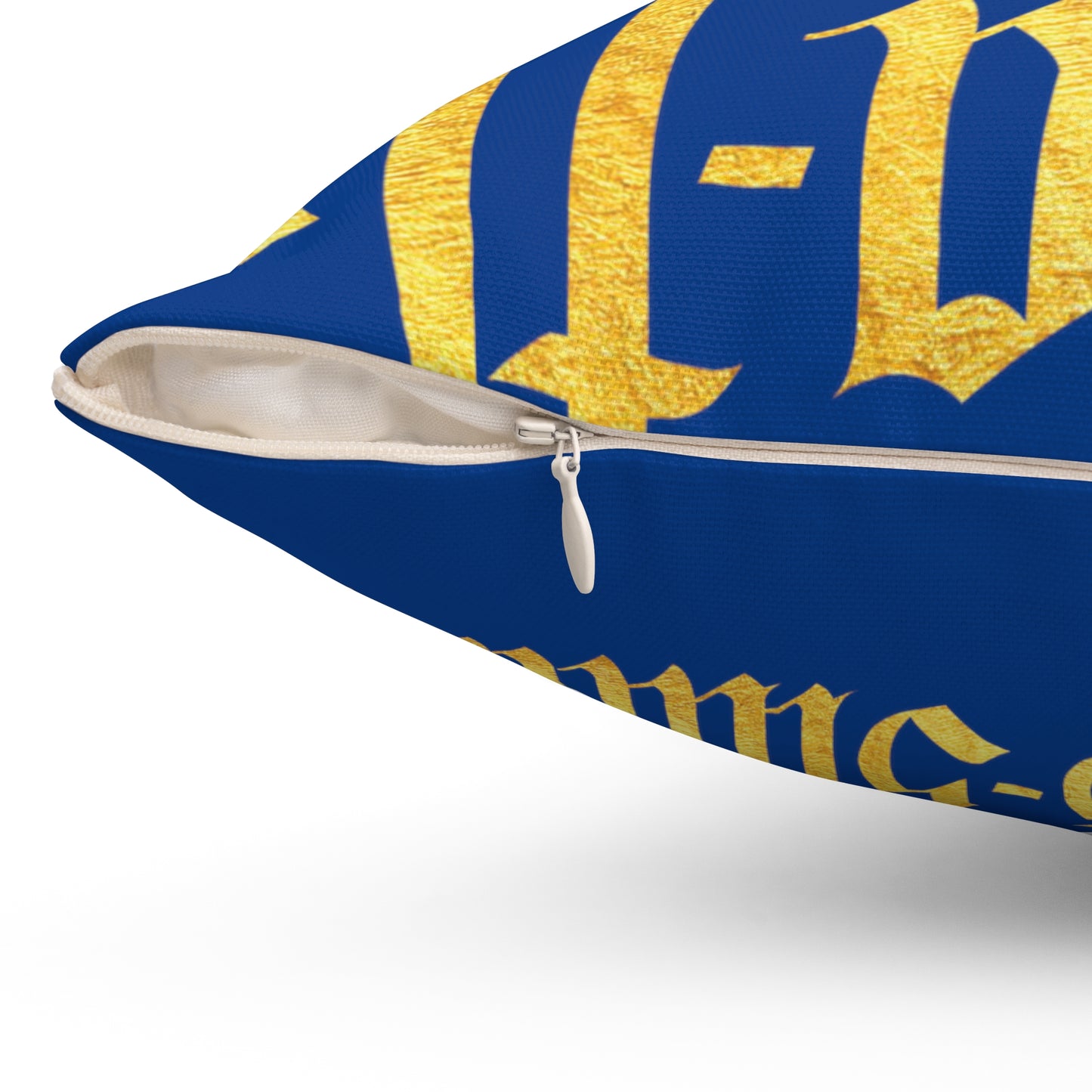 Blue Gator Drip Exclusive Supa-Heavy Excess-Stunna Hypa-Flex Limited Edition OG Rich Daddy “Will We Do A Show Gladly But U Gotta Pay Us In Bags G” Spun Polyester Square Playuz Pillow