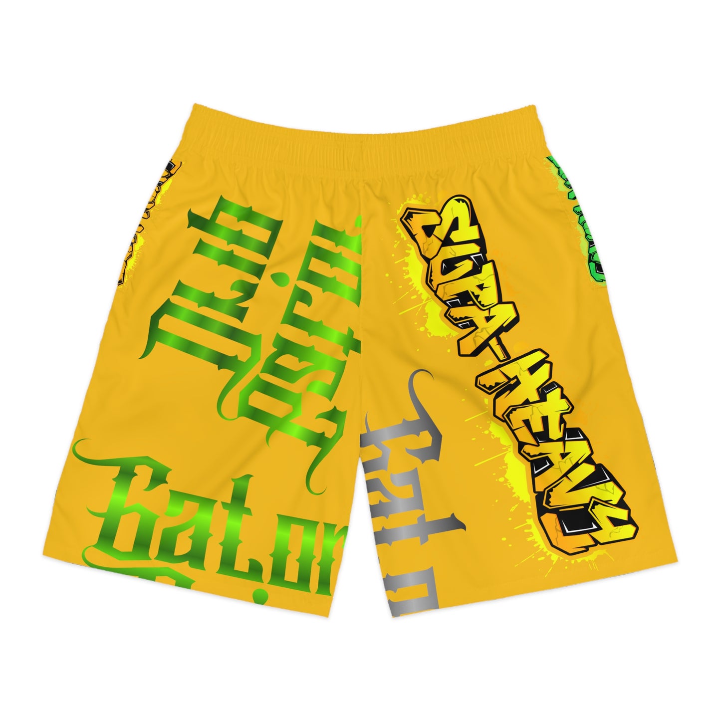 Yellow Gator Drip Exclusive Supa-Heavy Excess-Stunna Hypa-Flex Limited Edition OG Flawda Mane “My Piece Stand Out Like A Sailboat” Men’s Jogguz Playuz Shorts
