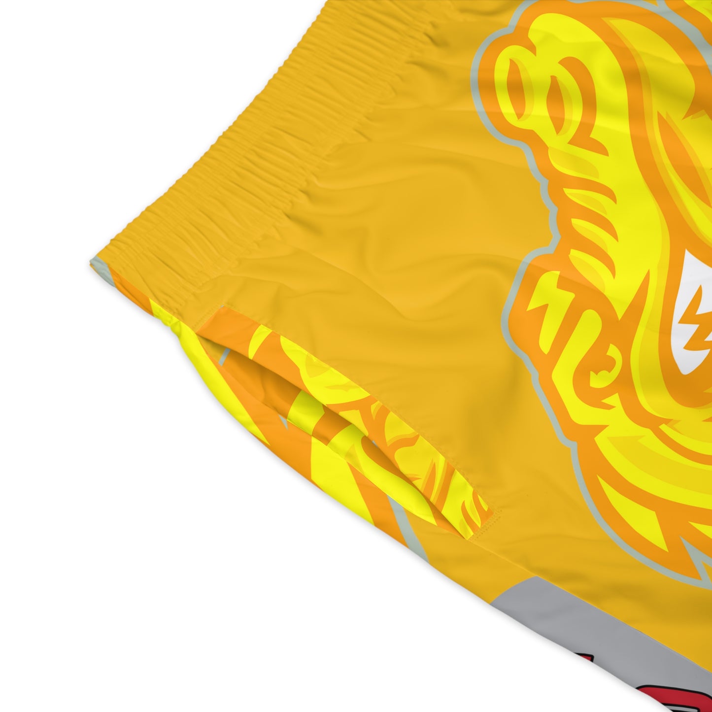 Yellow Flawdawear Limited Edition OG Flawda Mane “From Ramen Noodles To 5 Star” Men’s Jogguz Playuz Shorts