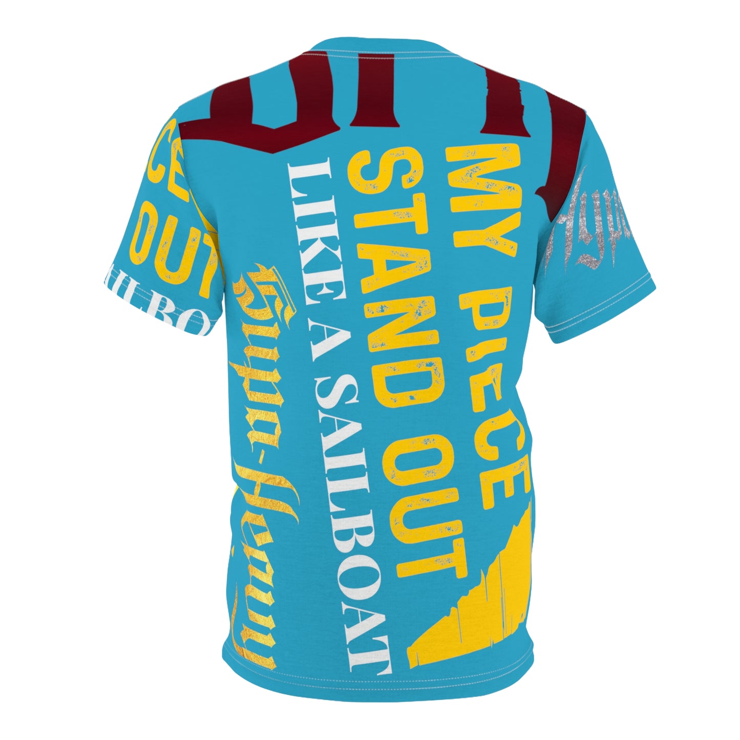 Turquoise Gator Drip Exclusive Supa-Heavy Excess-Stunna Hypa-Flex Limited Edition OG Flawda Mane “My Piece Stand Out Like A Sailboat” Unisex Cut & Sew Playuz Tee