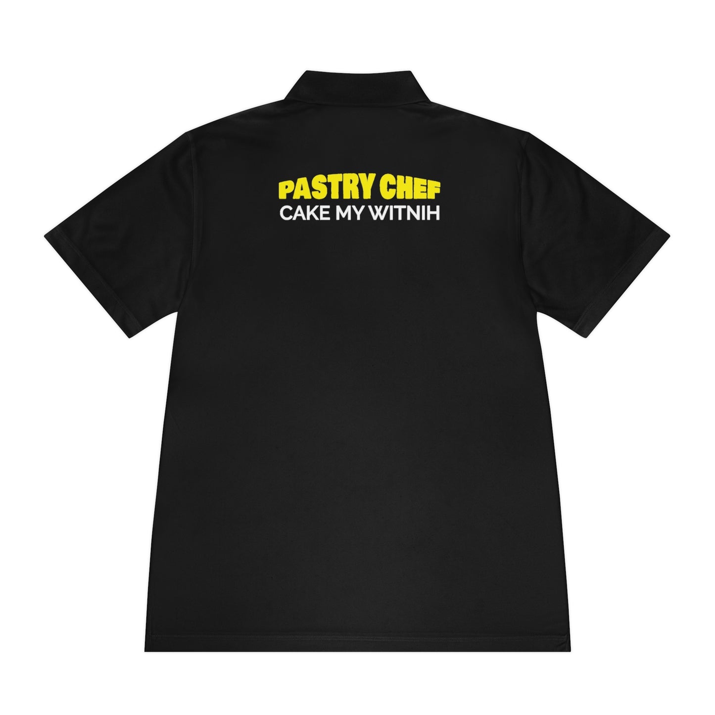 Black Flawdawear Limited Edition OG Rich Daddy "Pastry Chef Cake My Witnih" Men's Sport Playuz Polo Shirt