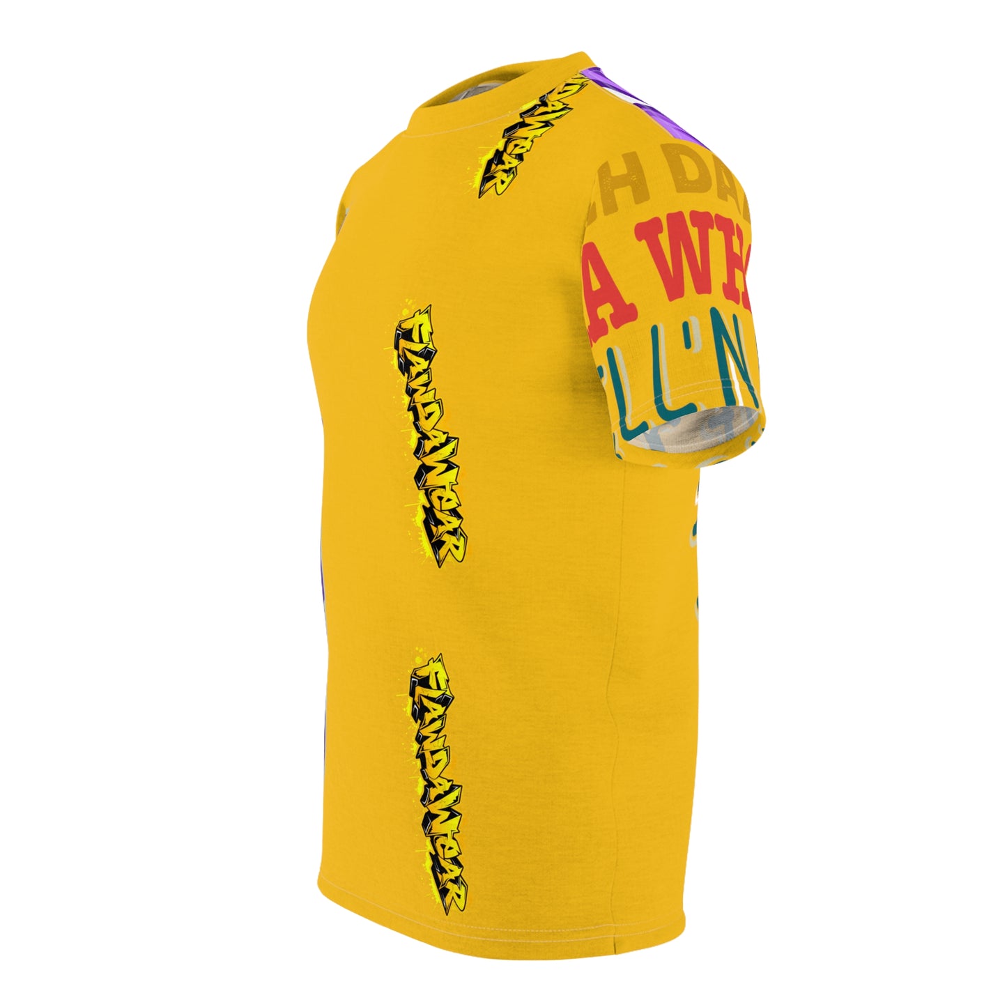 Yellow Flawdawear Limited Edition OG Rich Daddy “Rich Daddy AKA What U Tell’n ME?” Unisex Cut & Sew Playuz Tee