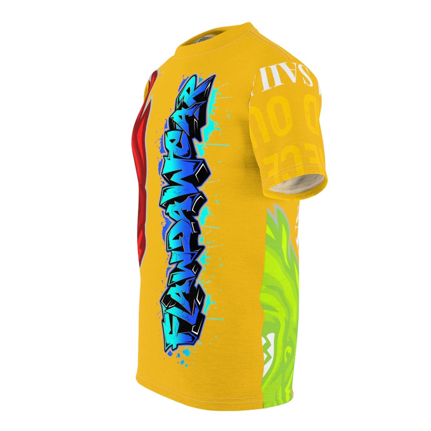 Yellow Flawdawear Limited Edition OG Flawda Mane “My Piece Stand Out Like A Sailboat” Unisex Cut & Sew Playuz Tee