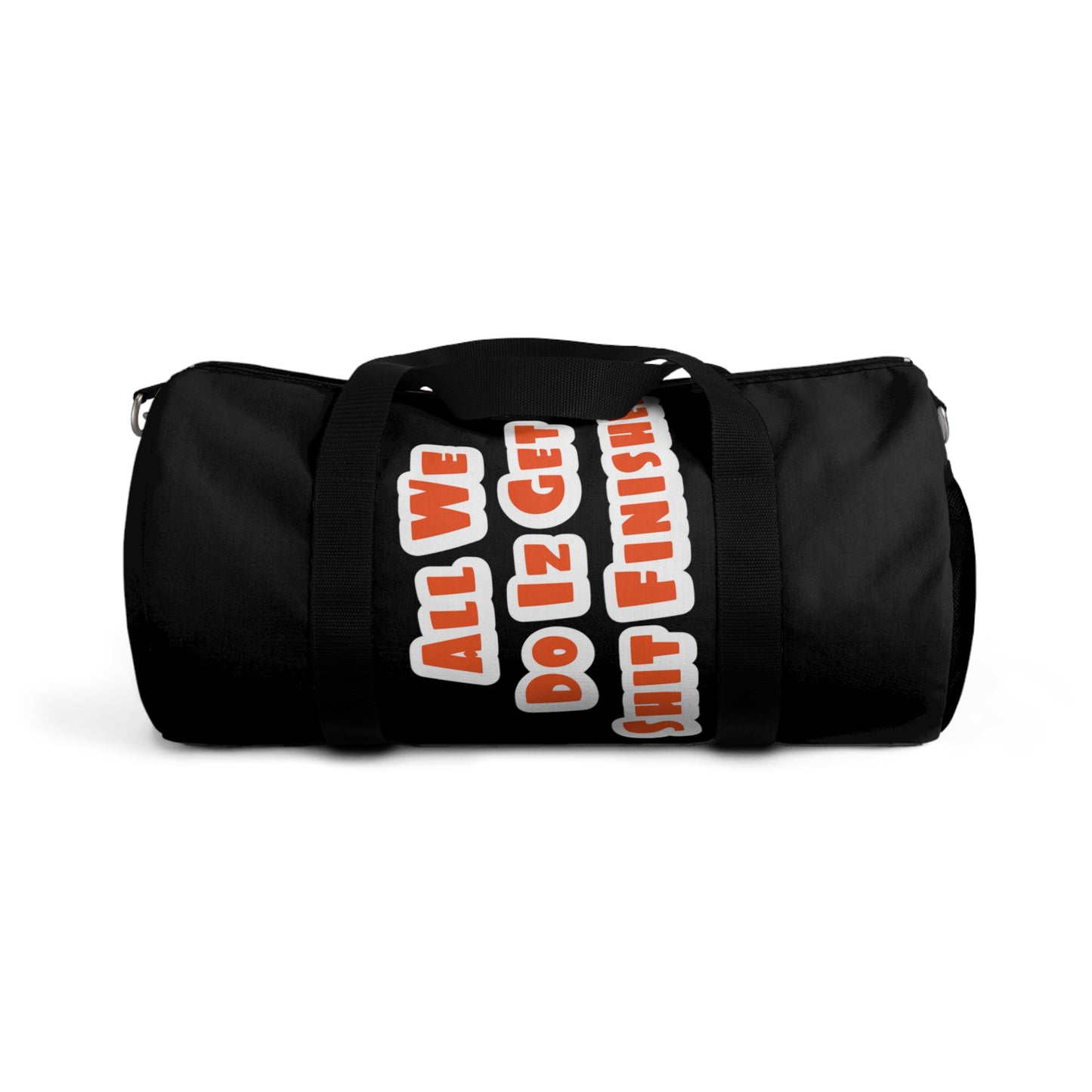 Black Flawdawear Limited Edition OG Alligator Papuh Playuz “All We Do Iz Get Shit Finished” Duffle Playuz Bag