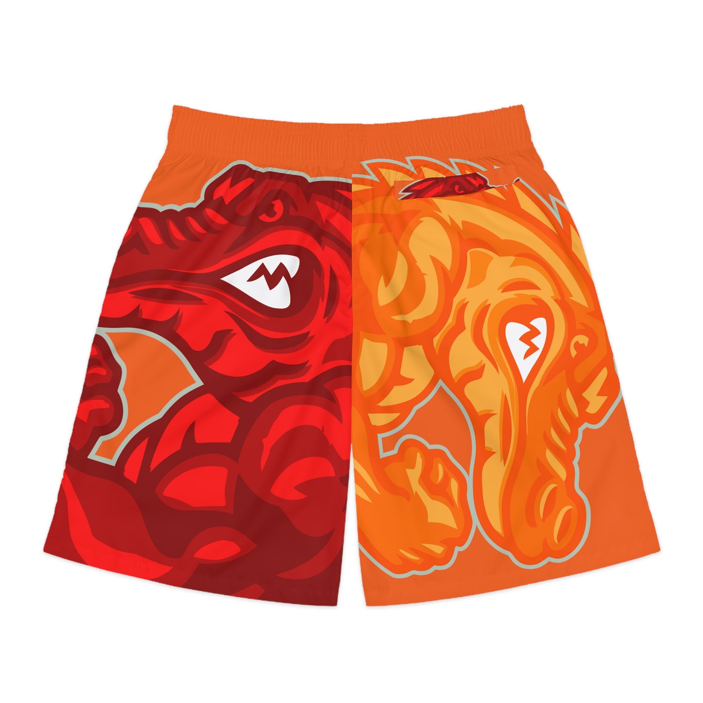 Orange Flawdawear Limited Edition OG Alligator Playuz “Flawda Mane Put Dat Smoke On You” Men’s Jogguz Playuz Shorts